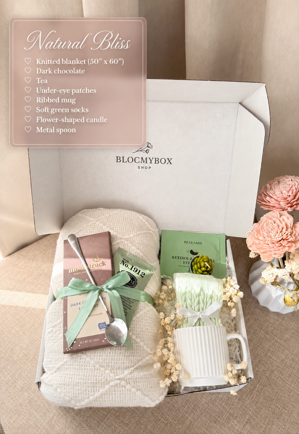 Get Well Soon Gift Box | Cozy Self Care Basket for Women