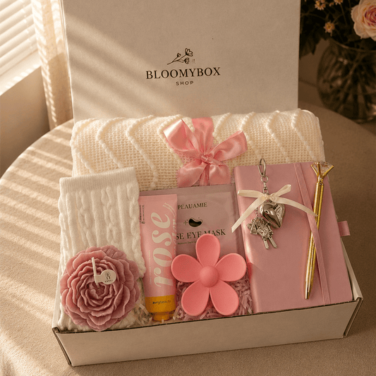 Blush Glow – Luxury Self Care Gift Box for Her - BloomyBoxShop