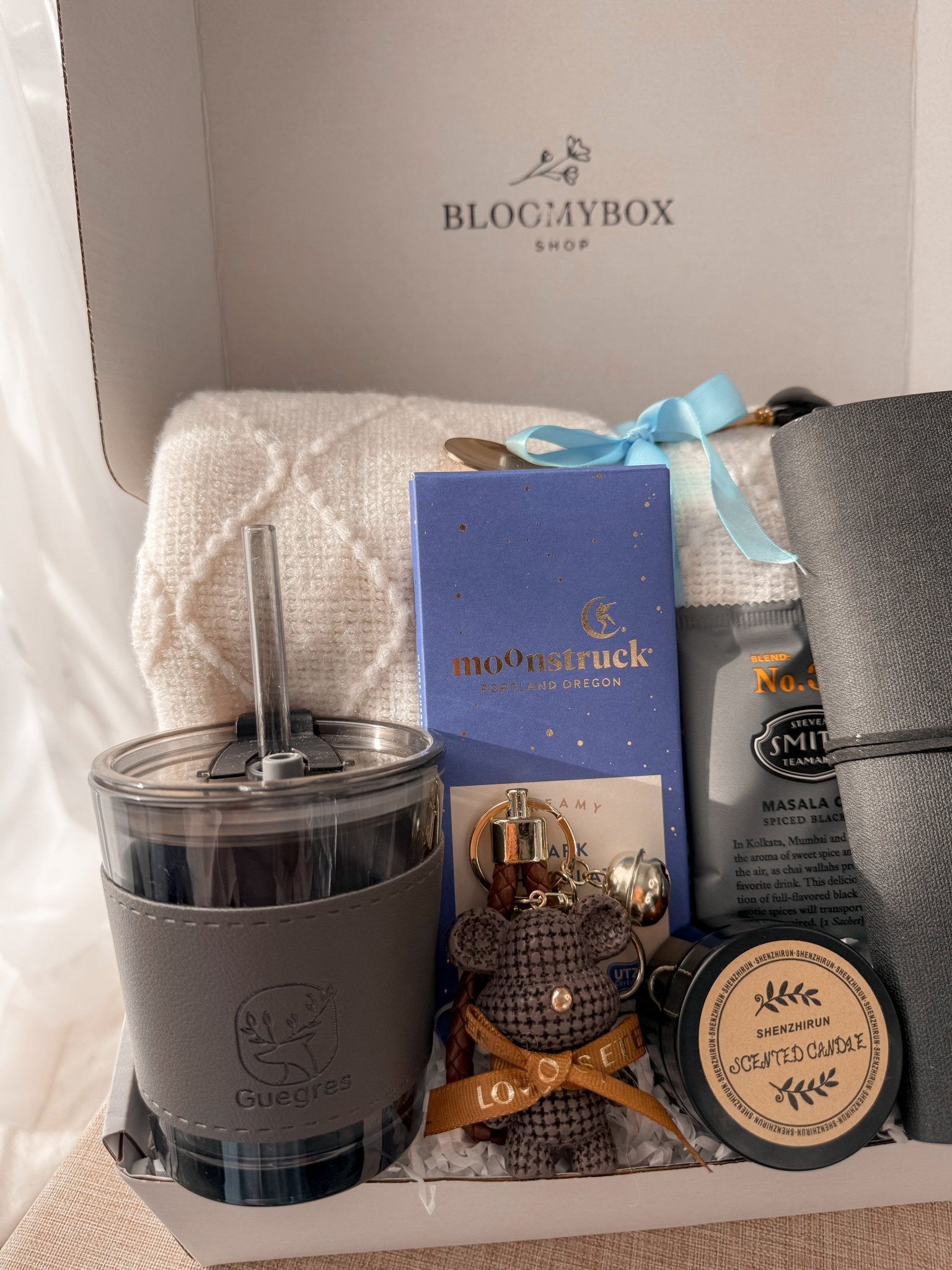 Self Care Gift Box for Him, Men’s Gift Box, Gift for Boyfriend, Cozy Gift Box, Relaxation Box for Men, Birthday Gift for Him - BloomyBoxShop