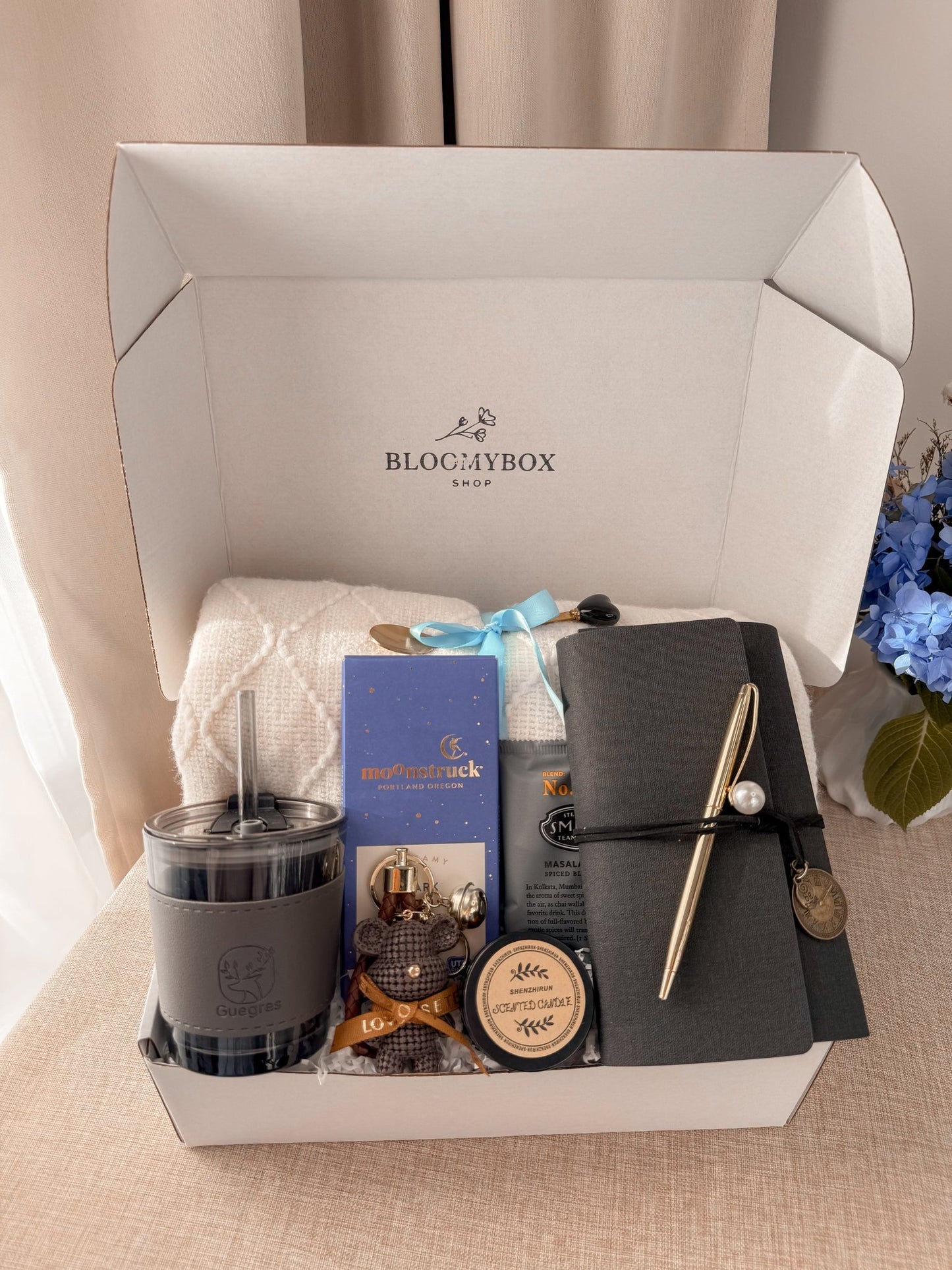 Self Care Gift Box for Him, Men’s Gift Box, Gift for Boyfriend, Cozy Gift Box, Relaxation Box for Men, Birthday Gift for Him - BloomyBoxShop